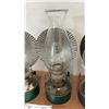 Image 6 : Four Wall-Mount Kerosene Lamps with Corrugated Tin Reflectors and Glass Chimneys