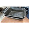 Image 2 : Assorted Enamelware: 2 Roasters, 2 Stock Pots, 2 Canning Pots, 2 Baking Pans