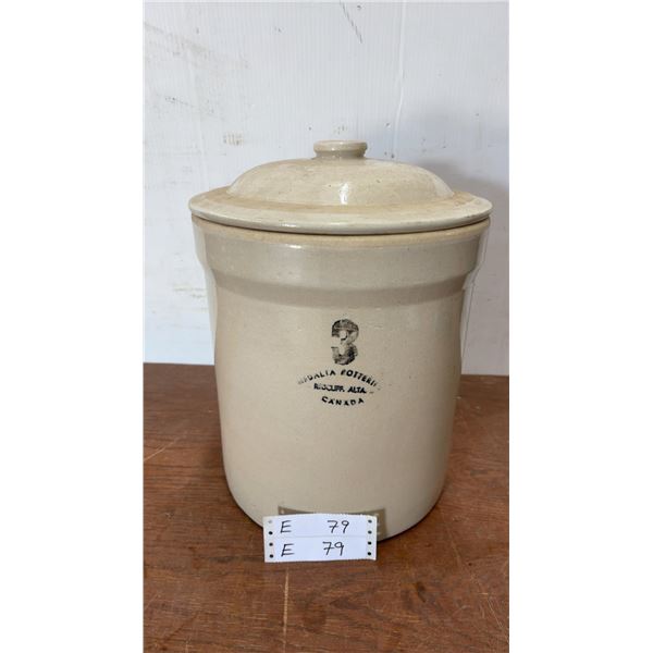 Medalta Pottery 3 Gallon Crock with Lid, Redcliff, Alta, Canada