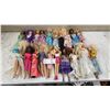 Image 1 : Lot of 29 Barbie Dolls, Including 1980s and 1990s Era, and Assorted Fashions