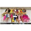 Image 1 : Collection of 30+ Barbie and Fashion Dolls, including Doctor, Ball Gown, and Casual Outfits