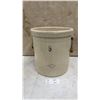 Image 1 : Medalta Potteries 5 Gallon Crock with Wood and Wire Handles, Redcliff, Alta. Canada