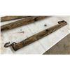 Image 2 : Three Wood and Metal Doubletree/Singletree Bars with Rings and Hooks