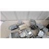 Image 4 : Assorted Galvanized Steel Electrical Junction Boxes, Cover Plates, Receptacles, Switches