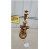 Image 4 : Vintage Gold-Finished Figural Cherub Candelabrum, Chalkware, 25” Tall