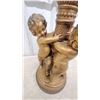 Image 6 : Vintage Gold-Finished Figural Cherub Candelabrum, Chalkware, 25” Tall