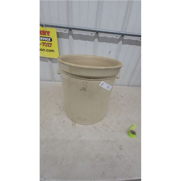 Imperial 5-Gallon Stoneware Crock with Lug Handles