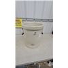 Image 1 : Medalta Potteries Ltd. 8-Gallon Imperial Stoneware Crock with Wire Bail Handles and Wood Grips