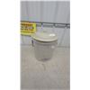 Image 1 : Alberta Potteries Ltd. 6 Imperial Gallon Stoneware Crock, Redcliff, with Beaver Graphic