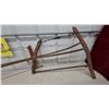 Image 2 : 2x Antique Wooden Bucksaw with Wire Tensioning System