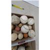 Image 4 : Two Boxes of Assorted Baseballs, Softballs, Rubber Balls