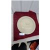 Image 1 : Cream Glazed Stoneware Oval Covered Casserole Dish, plus 10-Gallon Crock