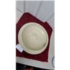 Image 3 : Cream Glazed Stoneware Oval Covered Casserole Dish, plus 10-Gallon Crock