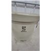 Image 2 : Medalta Potteries Ltd. 5 Imperial Gallon Stoneware Crock with Wire and Wood Bail Handles