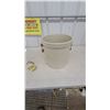 Image 7 : Medalta Potteries Ltd. 5 Imperial Gallon Stoneware Crock with Wire and Wood Bail Handles
