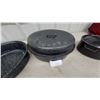 Image 4 : Granite Ware Black Speckle Enamel Cookware, Oval Roasters with Lids and cast Dutch Ovens