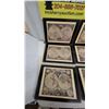 Image 2 : Set of 15 Antique-Style World Map Placemats with Black and Gold Borders