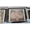 Image 5 : Set of 15 Antique-Style World Map Placemats with Black and Gold Borders