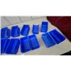 Image 3 : Assortment of Blue Plastic Stackable Parts Bins, Various Sizes