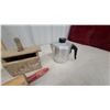 Image 5 : Pearl Canadian Woodware Glass Washboard, Wooden butter molds Rolling Pin and Coffee Percolator