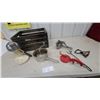 Image 1 : Vintage Kitchen Lot: Spong Slicer, Juicer, Sifter, Ricer, Wood Crate