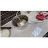 Image 3 : Vintage Kitchen Lot: Spong Slicer, Juicer, Sifter, Ricer, Wood Crate