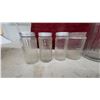 Image 3 : Vintage Ribbed Glass Pantry Jars and Shakers Including Embossed "Coffee" and "Tea"