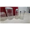 Image 4 : Vintage Ribbed Glass Pantry Jars and Shakers Including Embossed "Coffee" and "Tea"