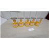 Image 5 : Shell X-100 Motor Oil One-Quart Metal Cans, Set of Five, circa 1960s-1970s all full of product