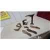 Image 1 : Antique Cast Iron Cobbler's Tools Including Brockton Shoe Lasts, Anvils