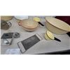 Image 3 : Vintage Victor Flour Sifter, Enamelware Colander, Bowls, Pots, Grater, Egg Beater