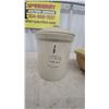 Image 2 : Medalta Potteries 1/2 Gallon Stoneware Crock with Lid and Two Yellow Ware Mixing Bowls