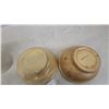 Image 6 : Medalta Potteries 1/2 Gallon Stoneware Crock with Lid and Two Yellow Ware Mixing Bowls
