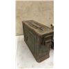 Image 5 : Vintage Ammo Box, Electric Irons, Cast Iron Trivet, Electric Heater, and Telephone