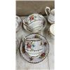 Image 2 : Royal Albert Petit Point China; 8 Tea Cups, 8 Saucers, Sugar and Creamer