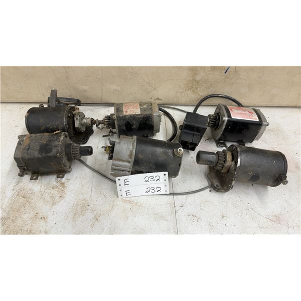 Assorted Electric Motors and Starters, Including GE and Canada Wire, 120V, 60Hz, 1/2 HP