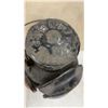 Image 2 : H.L.P.M. Railroad Lantern with Amber and Blue Lenses and Burner