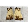 Image 5 : Vintage Wall Chalkware Decor: Pair of Cat Plaques, Goldfish Plaque, Cowboy and Indian Plaque, and