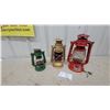 Image 1 : Vintage Kerosene Lanterns: Green Cold-Blast, Merriman Model 380 Signal and Red Dietz Cold-Blast