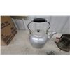 Image 2 : Vintage Kitchenware Lot: Credful Miracle Grater, Aluminum Kettle, Bromwell's Sifter, Ladle