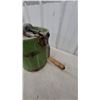 Image 3 : Vintage husky Hand-Crank Ice Cream Maker with Green Wooden Bucket and Metal Bands