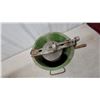 Image 4 : Vintage husky Hand-Crank Ice Cream Maker with Green Wooden Bucket and Metal Bands