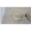 Image 3 : Pair of Vintage Cream Glazed Stoneware Lids, Both for 6-Gallon
