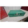 Image 5 : Vintage Red Metal Portable Ice Chest and Green Coleman Two-Burner Camping Stove 431