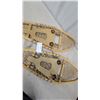 Image 3 : G&V Wood-Framed Alaskan Trail Snowshoes with Woven Decking and Leather Bindings