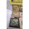 Image 2 : Large Lot of 16 Vintage Framed Pictures: Landscapes, Portraits, and Florals