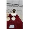 Image 3 : Pair of Antique Milk Glass Aladdin Lincoln Drape Kerosene Oil Lamps