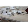 Image 2 : Vintage White Enamelware Collection Including Mugs, Plates, Pots, Colander