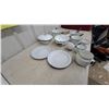 Image 6 : Vintage White Enamelware Collection Including Mugs, Plates, Pots, Colander