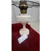 Image 5 : Pair of Antique Milk Glass Aladdin Oil Lamps, Drapery Swag Pattern